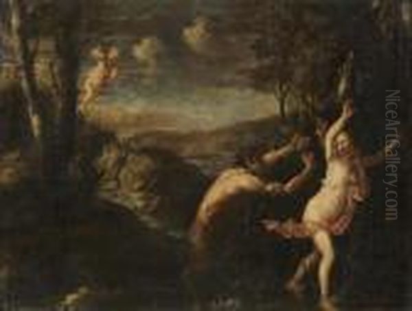 Pan Et Syrinx Oil Painting by Pier Francesco Mola