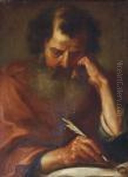 Saint Matthew Oil Painting by Pier Francesco Mola