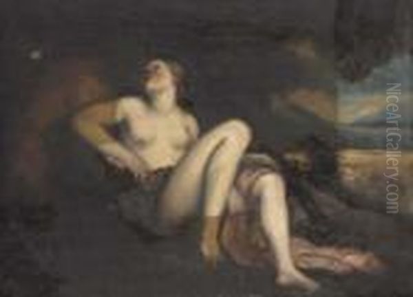 Pan And A Sybil In An Embrace Oil Painting by Pier Francesco Mola