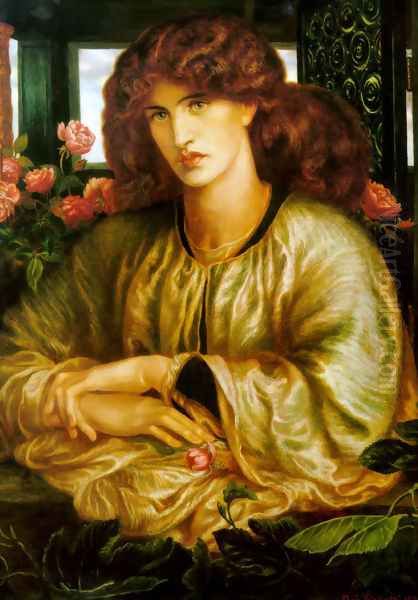 La Donna della Finestra (The Lady of the Window) Oil Painting by Dante Gabriel Rossetti