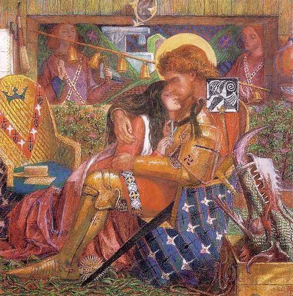 Wedding of St. George and the Princess Sabra Oil Painting by Dante Gabriel Rossetti