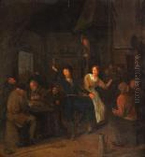 Wirtshausszene Oil Painting by Jan Miense Molenaer