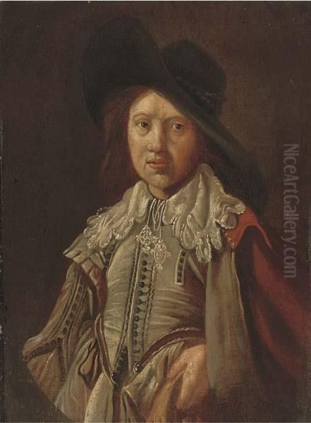 Portrait Of A Gentleman Oil Painting by Jan Miense Molenaer