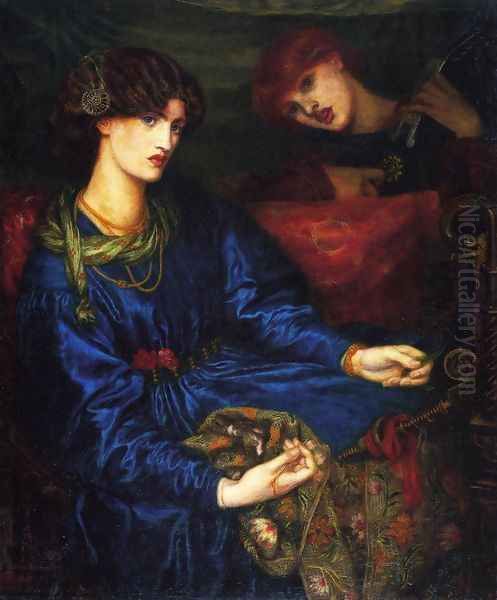 Mariana Oil Painting by Dante Gabriel Rossetti