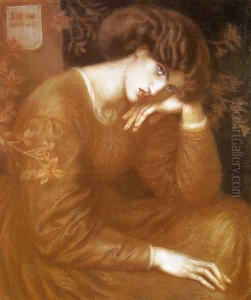 Reverie Oil Painting by Dante Gabriel Rossetti