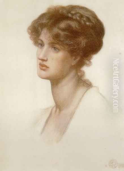 Marie Stillman Oil Painting by Dante Gabriel Rossetti