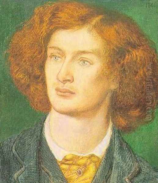 Charles Algernon Swinburne Oil Painting by Dante Gabriel Rossetti