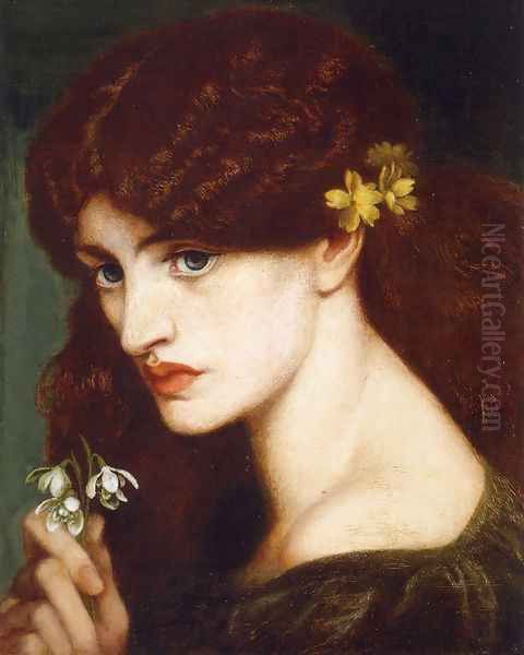 Blanzifiore Oil Painting by Dante Gabriel Rossetti