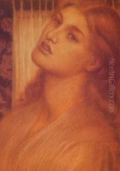 La Pia Oil Painting by Dante Gabriel Rossetti