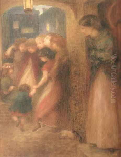 The Gate of Memory Oil Painting by Dante Gabriel Rossetti