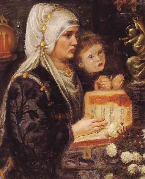 The Two Mothers Oil Painting by Dante Gabriel Rossetti