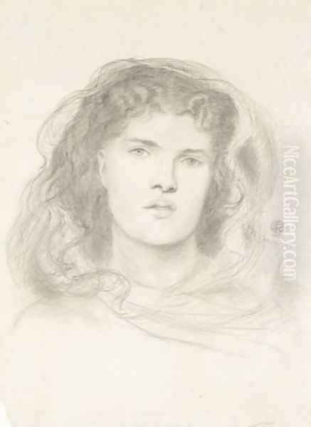 The Beloved - study Oil Painting by Dante Gabriel Rossetti