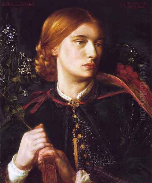 Portrait of Maria Leathart Oil Painting by Dante Gabriel Rossetti