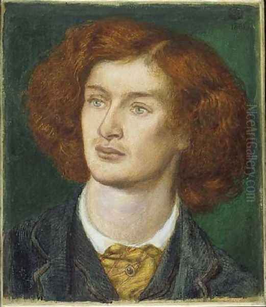 Algernon Charles Swinburne Oil Painting by Dante Gabriel Rossetti