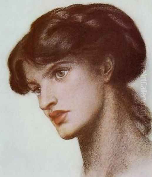 Portrait of Mrs. Stillman (Marie Spartali Stillman) Oil Painting by Dante Gabriel Rossetti