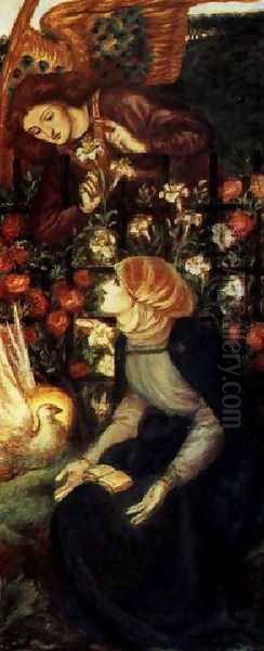 The Annunciation 1 Oil Painting by Dante Gabriel Rossetti