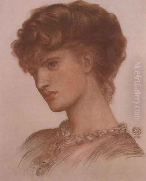 Portrait of Aflaia Coronio (née Ionides) Oil Painting by Dante Gabriel Rossetti