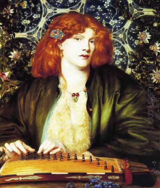 The Blue Bower Oil Painting by Dante Gabriel Rossetti