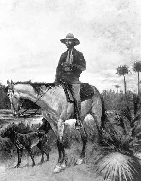 A Cracker cowboy Oil Painting by Frederic Remington