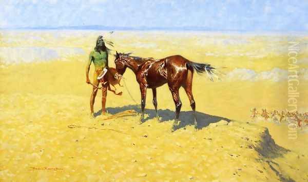 Ridden Down Oil Painting by Frederic Remington