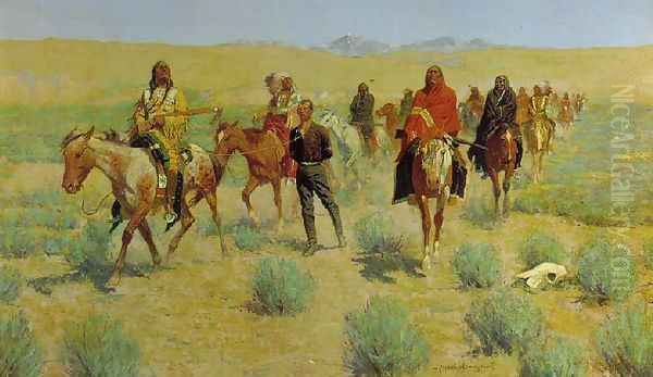 Missing Oil Painting by Frederic Remington