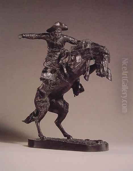 The Bronco Buster I Oil Painting by Frederic Remington