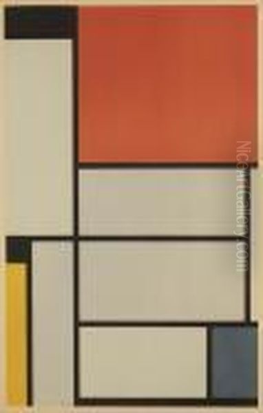 Mondriaan Der Sieg Der Farbe: P. Mondriaan Oil Painting by Piet Mondrian