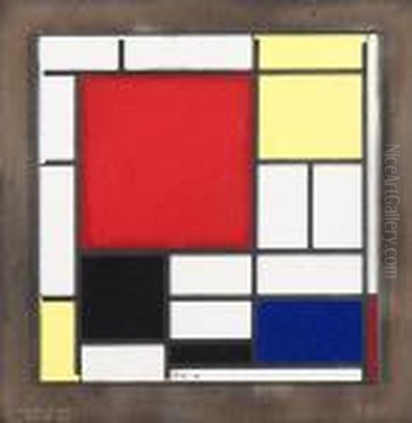 Composition In Red Yellow Blue And Black (1921) Oil Painting by Piet Mondrian