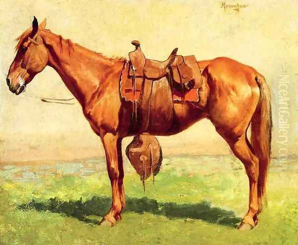 Cow Pony Oil Painting by Frederic Remington