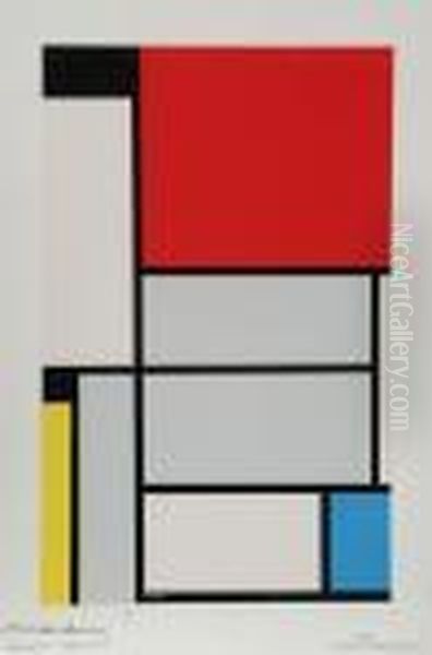 Tableau No. 1 Oil Painting by Piet Mondrian