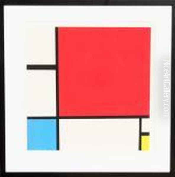 Composition With Red, Yellow, Blue Oil Painting by Piet Mondrian