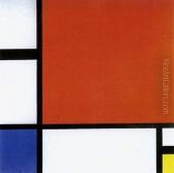 Square Oil Painting by Piet Mondrian