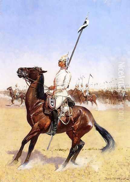 Cuirassiers Oil Painting by Frederic Remington