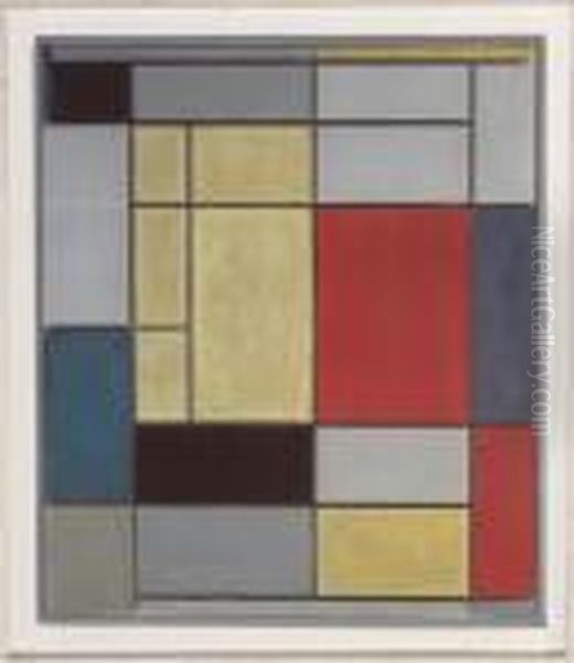 Composition Oil Painting by Piet Mondrian