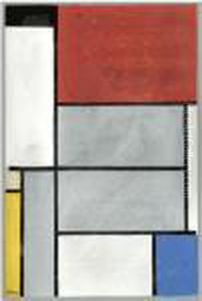 Composition With Black, Red, Grey, Yellow And Blue by Piet Mondrian