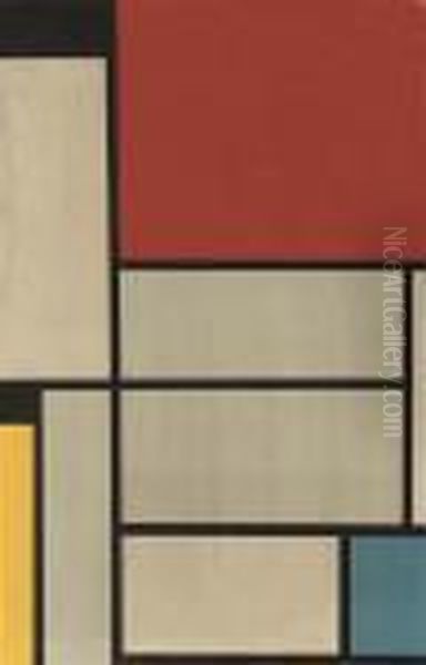 One Plate, From Der Sieg Der Farbe Oil Painting by Piet Mondrian