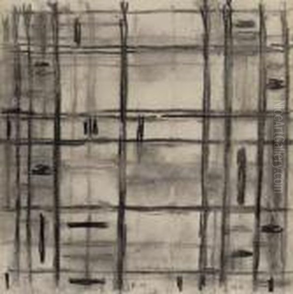 Study I For Broadway Boogie Woogie Oil Painting by Piet Mondrian