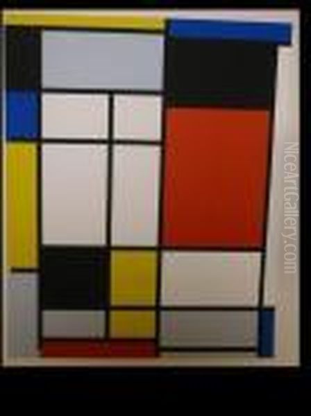 Untitled Oil Painting by Piet Mondrian