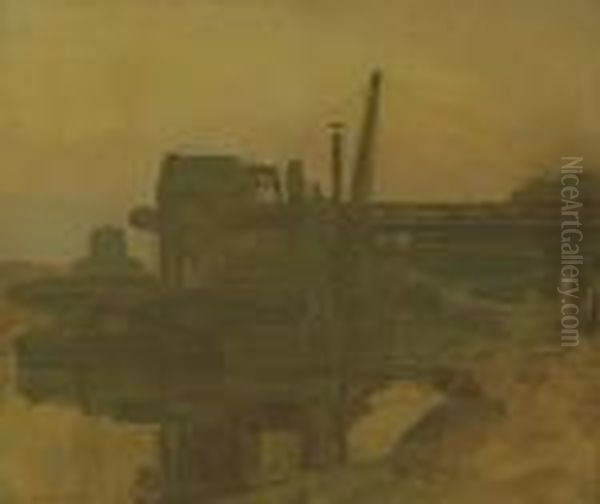 Dredge Iii Oil Painting by Piet Mondrian