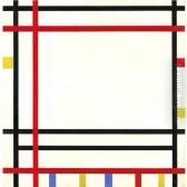 New York. 1941/boogie Woogie. 1941-42 Oil Painting by Piet Mondrian