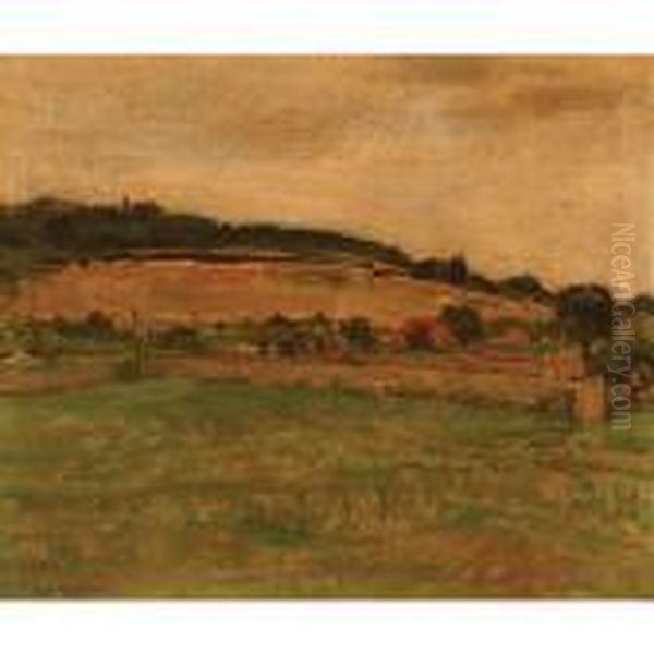 Landscape In Montmorency Oil Painting by Piet Mondrian