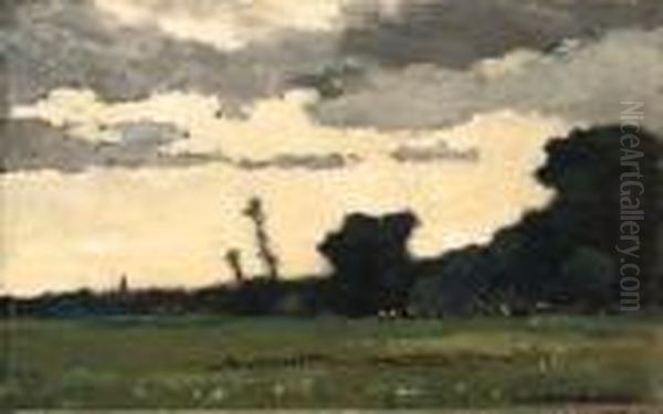 Dusk (schemering) Oil Painting by Piet Mondrian