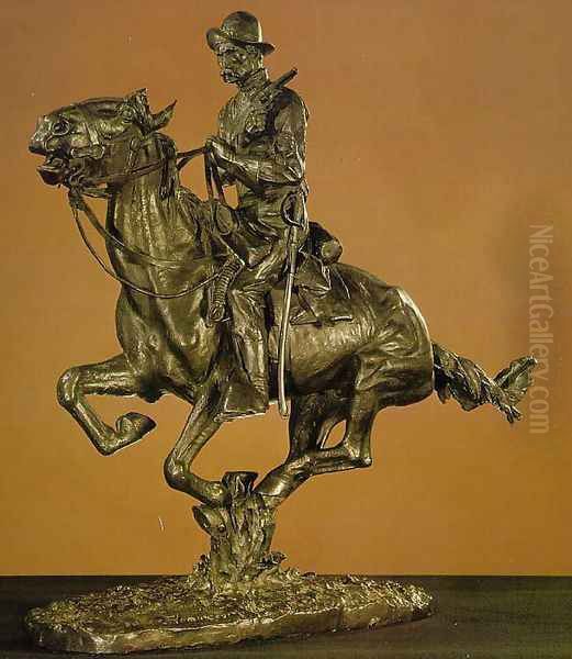 Trooper of the Plains Oil Painting by Frederic Remington