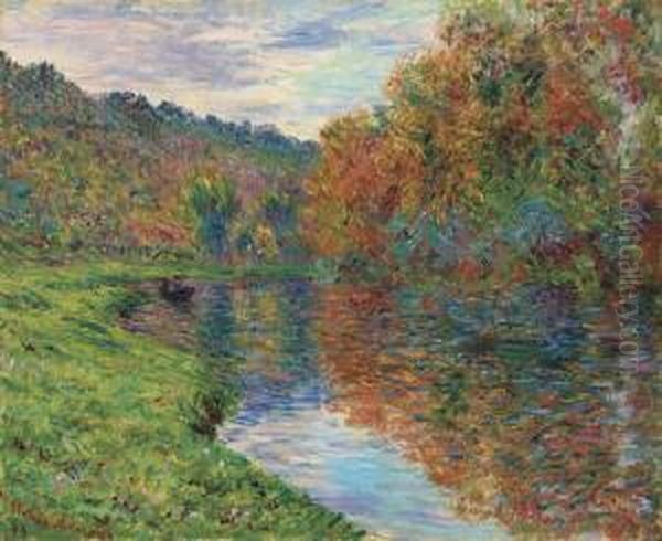 Le Bras De Jeufosse, Automne Oil Painting by Claude Oscar Monet