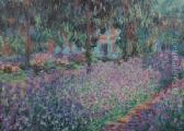 Garden Oil Painting by Claude Oscar Monet