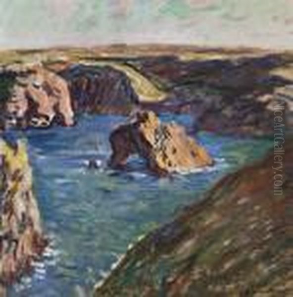 Belle-ile Oil Painting by Claude Oscar Monet