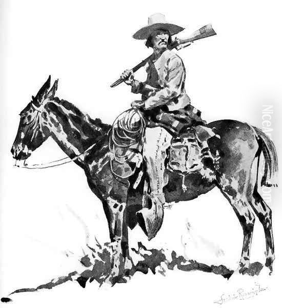 A Greaser Oil Painting by Frederic Remington