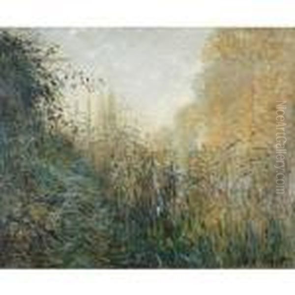 Etude De Joncs Oil Painting by Claude Oscar Monet