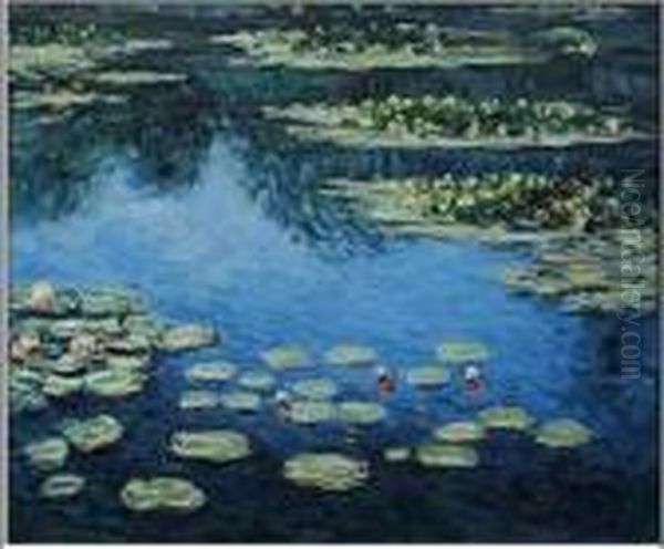 Water Lilies Oil Painting by Claude Oscar Monet