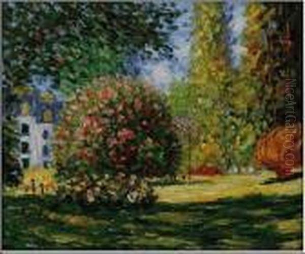 Il Parco Monceau Oil Painting by Claude Oscar Monet